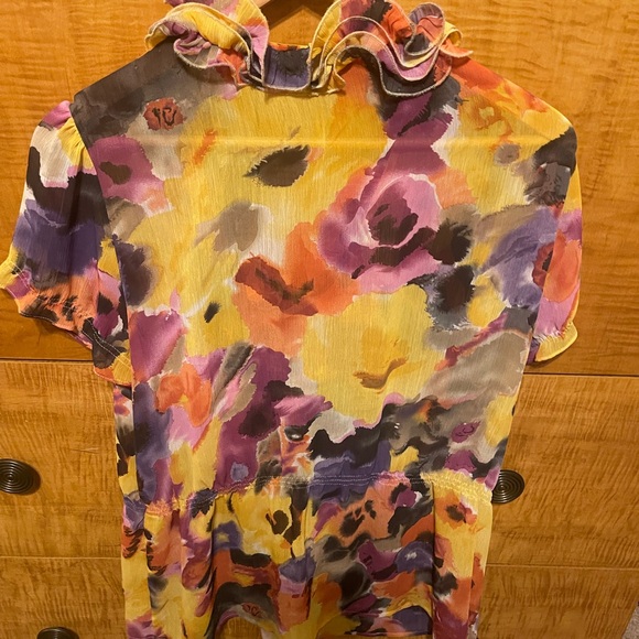 Sunny Leigh Multicolor Ruffled Blouse - Picture 4 of 4
